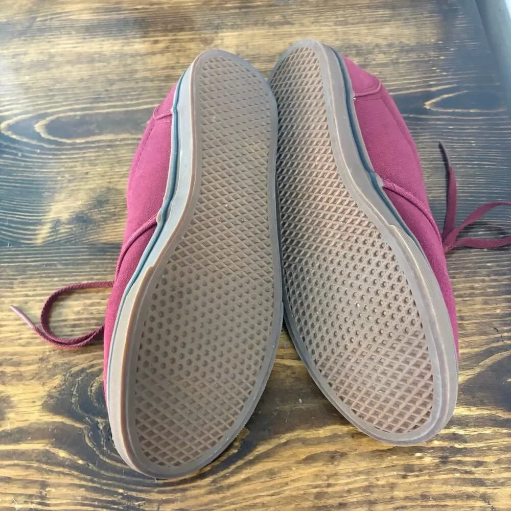 Vans Burgundy Sneakers‎ Size 8